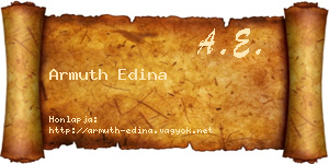 Armuth Edina névjegykártya